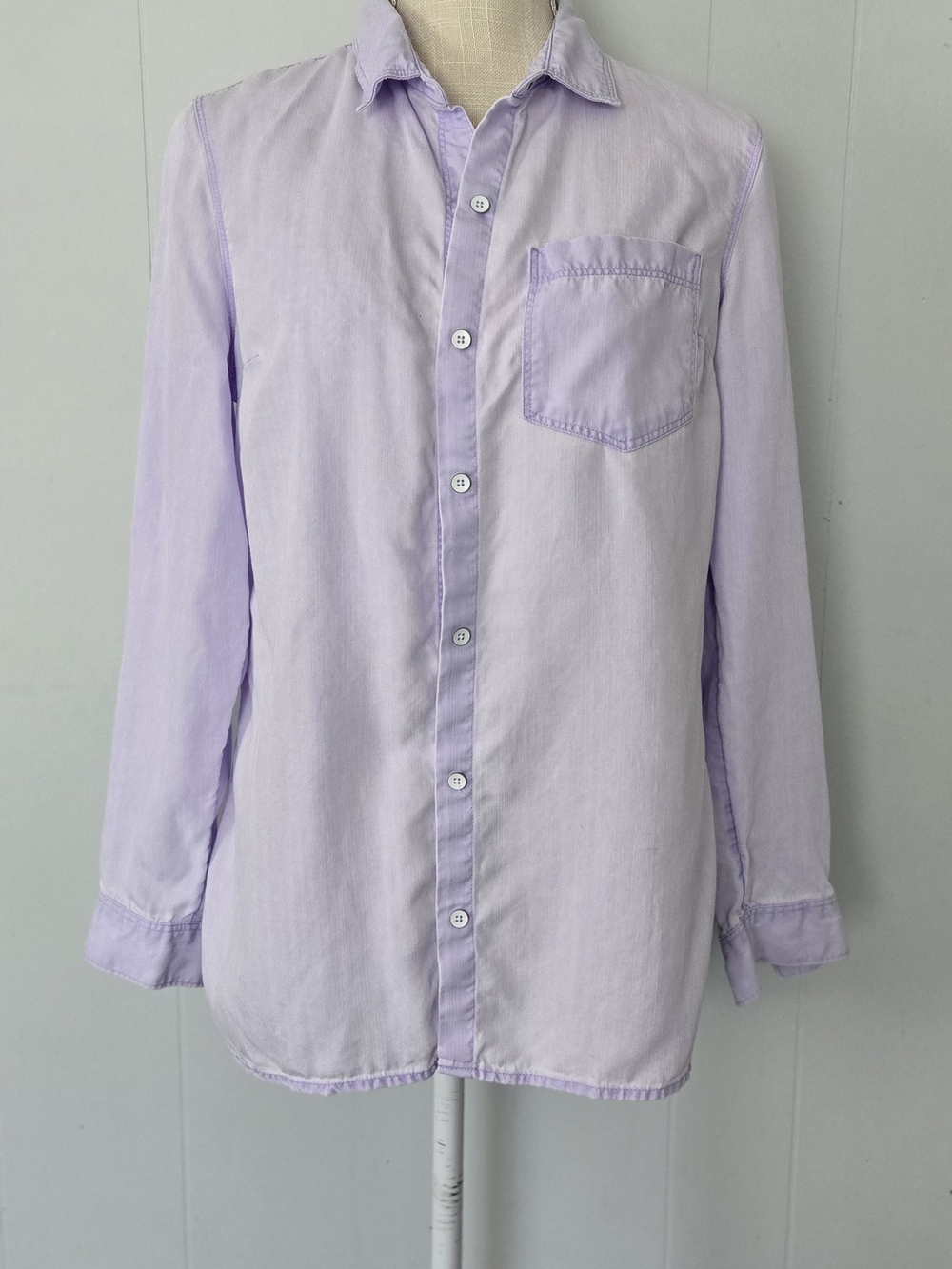 Old Navy Light Lavender Long-Sleeve Button-Down Shirt